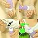 Kitdine Portable Soft Silicone Travel bottles Set (blue+Yellow + Purple)