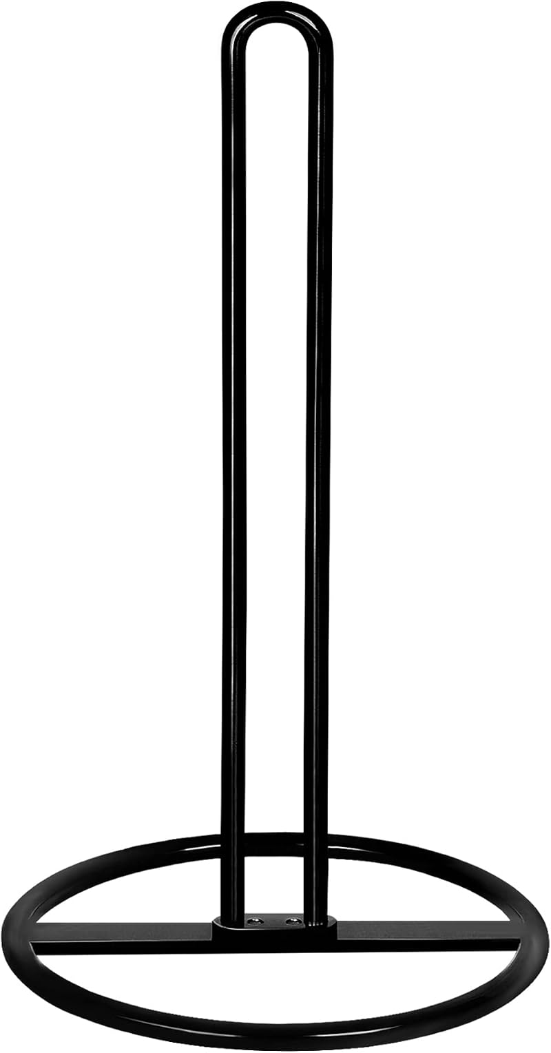 OBODING Kitchen Roll Holder Free Standing Black Paper Towel Holder
