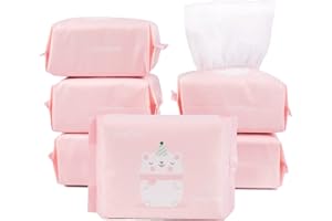 COTTONCARE Baby Dry Wipe,100% Cotton,dry wipe cotton tissues,baby sensitive skin,taking care of baby skin,7.9 x 4.7 in 6-Pack