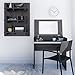 Nexera Allure Vanity, Ebony and White