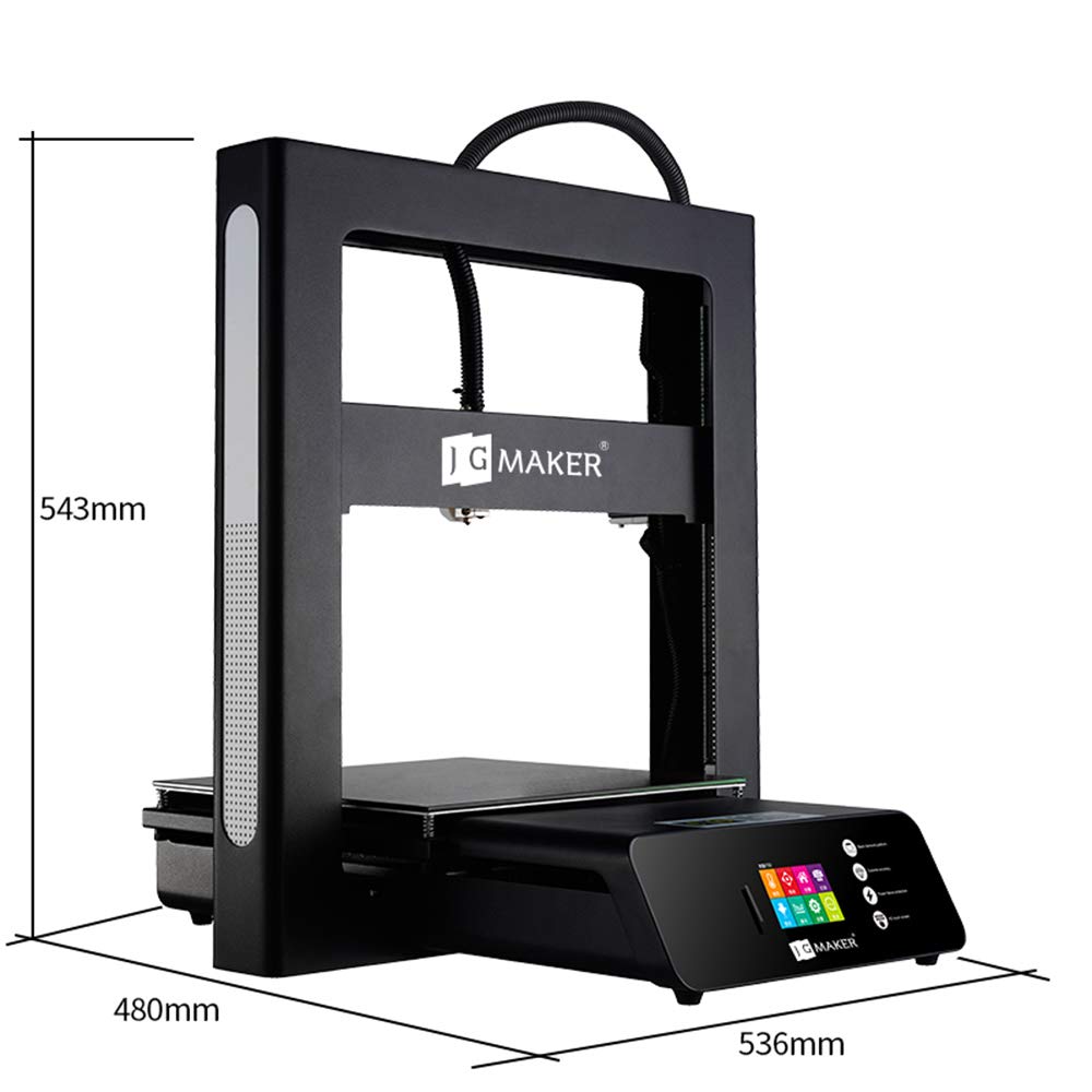 JGMAKER 3D Printer A5S DIY Kit Aluminum Color Touch Screen Upgrade Desktop 3D Printing Machine PLA Filament Large Build Size 305x305x320mm