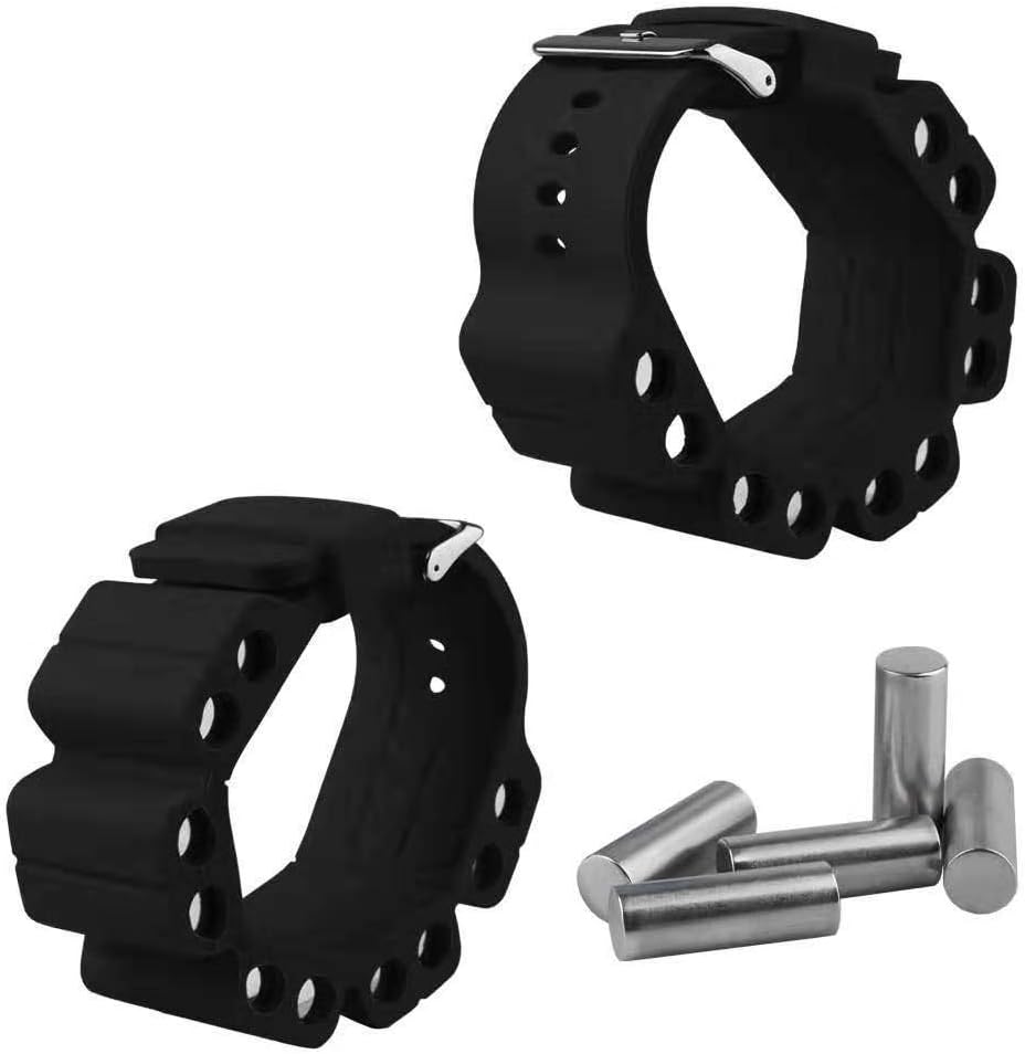 Arm Training Wristband Sandbag Silicone Adjustable Weight Bracelet Wrist Movement Weight-Bearing Wristband Intensify Fitness Exercise Walking Jogging Gymnastics Aerobics Yoga Gym