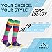 NEWZILL Medical Compression Socks for Women and Men Circulation 20-30 mmHg Best Compression Stockings for Running Athletic Travel Flight Nurses Rainbow