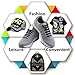 Joyshare No Tie Shoelaces for Kids and Adults, Waterproof Silicon Flat Elastic Athletic Running Shoe Laces with Multicolor for Sneaker Boots Board Shoes and Casual Shoes (Black, 18pcs)