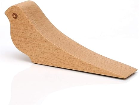 Amazon Co Jp ドアストッパー 玄関 室内 オフィス 入り口 扉開放用 木製ドアストップドアストッパーアンチグリップドア鳥動物かわいい 色 黄 ホーム キッチン