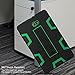 TIANLI Samsung Galaxy Tab A 10.1 Case Hard Kickstand Unique Veins Three Layer Heavy Duty High Impact Absorption Anti Scratch Fingerprint Resistant,Black Green