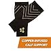 Calf Compression Sleeve for Men & Women –Leg Compression Sleeve for Shin Splint Relief, Leg Cramps, Varicose Vein Compression Leg Sleeve, Calf Sleeves for Runners, Copper Infused Nylon, X-Large
