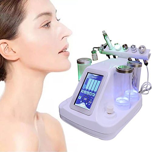 Portable 6 In1 Small Bubble Oxygen &Water Jet Peel Facial Cleaning Blackhead Acne Removal Beauty Device