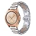 V-MORO Band Compatible with Galaxy Watch 42mm Bands Rose Gold Women 20mm Solid Stainless Steel Strap Replacement for Samsung Galaxy Watch 42mm R810/Galaxy Watch Active 40mm R500