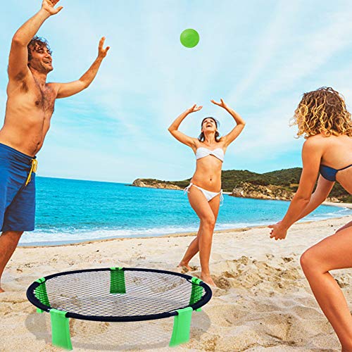YourPartner Volleyball Spike Outdoor Game for Beach, Lawn, Green - Thumbnail 2