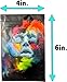 50 Smell Proof Bags - 4x6 inch Mylar Bags Resealable Ziplock FDA Approved Food Safe Aluminum Material (Face Design 4x6) - by BEST Designs