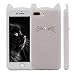iPhone 7 Plus Case, MC Fashion Cute 3D Beige Glitter MEOW Party Cat Kitty Whiskers Protective Soft Case Skin for Apple iPhone 7 Plus (2016) and iPhone 8 Plus (2017) (Cat Whisker-Glitter)