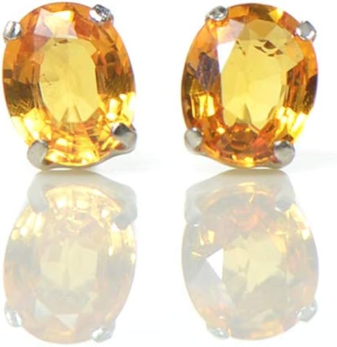 Amazon オレンジサファイア プラチナ900 ピアス Yk 031 1904ci2 P A040ov Pt 9月誕生石 ピアス 通販