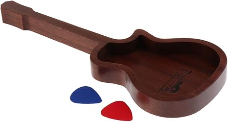 Caja De Forma De Guitarra De Madera Para Guitarra: Amazon.es: Instrumentos musicales