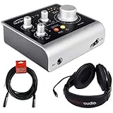 Audient iD4 High-Performance USB Audio Interface with R100 Stereo Headphones and XLR-XLR Cable