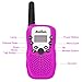 Zooawa [Upgrade Generation] Handheld Walkie Talkie, [2 Pcs] Kids Outdoor Wireless Interphone 2-Way 3 KM Range Durable Radio Transceiver Toy with 22 Channels for Camping and Hiking - Magenta