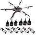 powerday DIY F550 ATF Hexacopter kit Frame Kit & X2212 980KV Brushless Motor &Simonk 30A Speed Controller&1045Propeller&F450/F550 Landing Gear