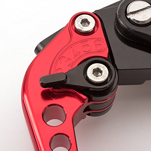 Rzmmotor Universal Motorcycle 7/8" 22mm CNC Brake Clutch Master Cylinder Hydraulic Lever Reservoir Set for Ducati STREETFIGHTER 848 12-15, DIAVEL 11-15,Suzuki TL1000R 98-03,Yamaha XJR1300 99-03