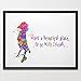 Dignovel Studios 11X14 What a Beautiful Place To Be With Friends Watercolor illustration Art Print Friendship Quotes Nursery decor Kids Art Print Wedding Birthday Gift N078