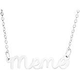 AHAETH Meme Grandma Gifts Necklace for Women Best Meme ever Mothers Day Happy Meme Stuff Meme Necklace