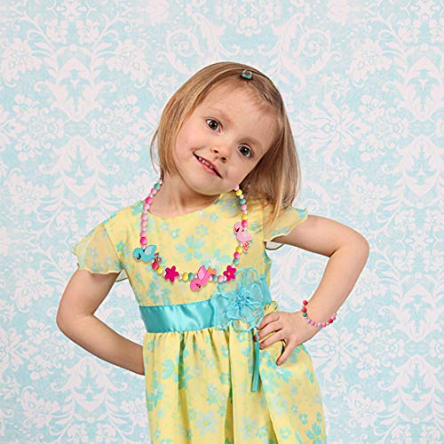 Hicdaw 18PCS Toddler Costume Jewelry Animal Friends Necklace Bracelet Set for Unicorn Party Favors Dress Up Gift for Girls - Thumbnail 5