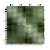 Deck and Patio Flooring Tile (Set of 30) Color: Green