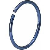 Forbidden Body Jewelry 20g Surgical Steel Titanium IP 10mm Nose Hoop (Gold, Black, Purple, Blue)