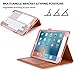 WWW iPad Pro 9.7 Case, [Luxury Laser Flower] Premium PU Leather Case Protective Cover with Auto Wake/Sleep Feature for Apple iPad Pro 9.7-inch Pink
