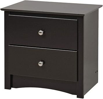 Amazon Com Dorm Nightstand Wood Bedside Night End Table Black