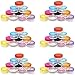 5G/5ML Container Cosmetic Jars with MultiColor Lids 60 Pcs for Makeup Cosmetic Samples, Small Jewelry, Beads, Nail Charms and Accessories by POVAD (5G/5ML Container × 60)