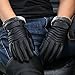 YQXCC Winter Men's Leather Gloves Touch Screen Outdoor Sports Cycling Windproof Warm Gloves