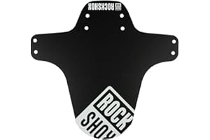 RockShox MTB Fork Fender - Black with White Print, Universal Fit for RockShox Suspension Forks, Mud and Debris Protection, Deep Side Skirts, Durable Material, Designed for Trail and XC MTB Riding, Kee