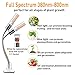 LED Plant Grow Light for Indoor Plants- 45W Full Spectrum Sunlike Replacement Bulbs Plant Light with Double Switch - 360 Degree Dual Head Flexible Gooseneck Grow Lamps ...