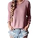 Franterd Women Fall Winter Sweater Long Sleeve Knitted Loose Pullovers
