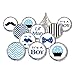 Little Man - Blue Boy Baby Shower Favor Stickers (324 Count)