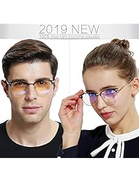 ATTCL Gafas de bloqueo de luz azul, unisex, marco de anteojos anti rayos azules para juegos de computadora
