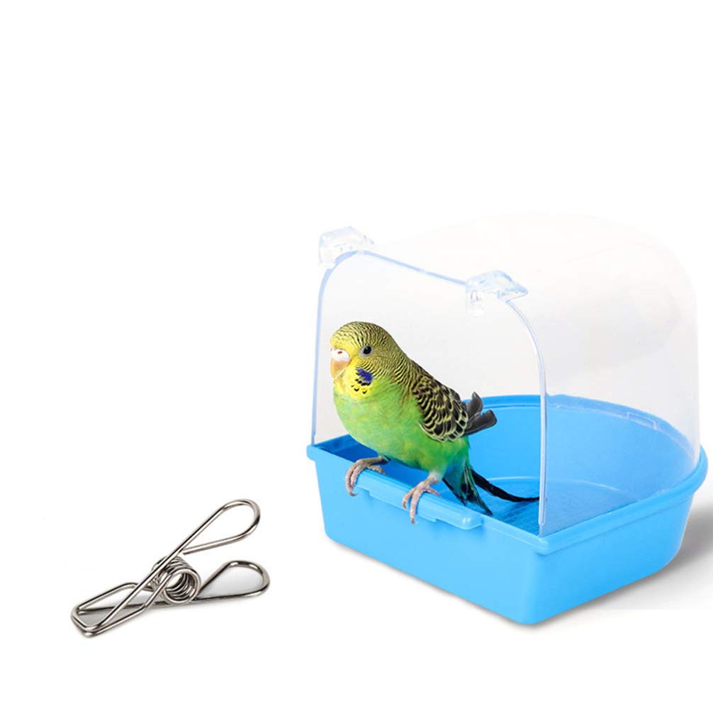 POPETPOP Parrot Bathtub for Cage Bird Bath Cage Covered for Small Birds Like Canary Multi Bath for for Canary