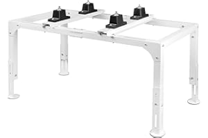 Eastrexon Mini Split Stand, Anti-vibration Adjustable Mini Split Ground Stand, AC Stand Heavy Duty w/ 400LBS Load Capacity, for 24,000-36,000 BTU Ductless Mini Split Air Conditioner Heat Pump