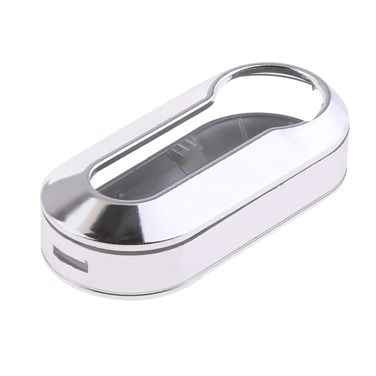 Plastic Key Cover Accessories Key Shell Cover 3 Buttons Compatible With Fiat Punto Stylus Panda 500 500L Lancia Delta Assorted Colours silver