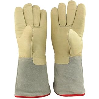 13.8″/35cm Long Cryogenic Gloves LN2 Liquid Nitrogen Protective Gloves from U.S. SOLID