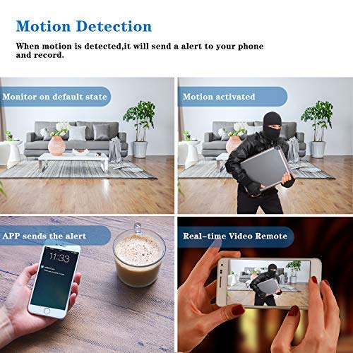Spy Camera Hidden Cameras Clock WiFi 1080P with Night Vision/Motion