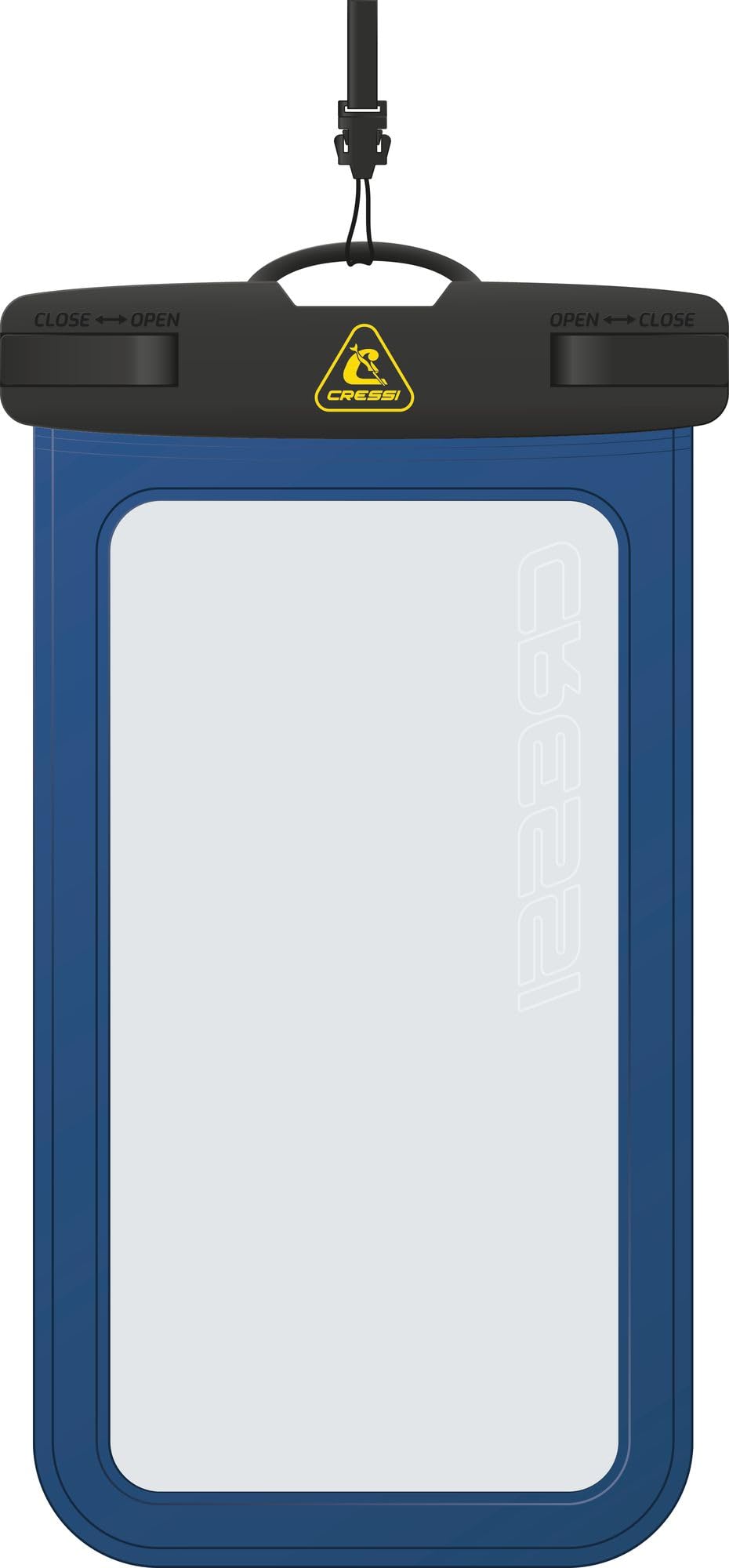Cressi Johnny Phone Case Blue - Waterproof Hard Case for Mobile Phone, Blue, 7'', Adult Unisex