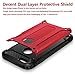 iPhone 5S Case,iPhone SE Case,Wollony Rugged Hybrid Dual Layer Armor Protective Back Case Shockproof Cover for iPhone SE/5/5S - Heavy Duty - Slim Hard Shell Protection - Impact Resistant Bumper (Red)