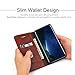 Galaxy S8 Plus Case, Galaxy S8 Plus Wallet Case, [Magnetic Closure] PU Leather Flip Protective Cover with Kick Stand Function Cash/Card Slot Folio Case for Samsung Galaxy S8 Plus - Dark Brown