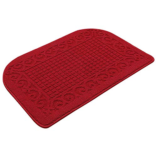 COSY HOMEER 32X20 Inch Anti Fatigue Kitchen Rug Mats are Made of 100 Polypropylene Half Round