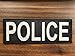 SUVIYA Police Patch with Hook and Loop (Gray-Reflective, 11x4 inch)