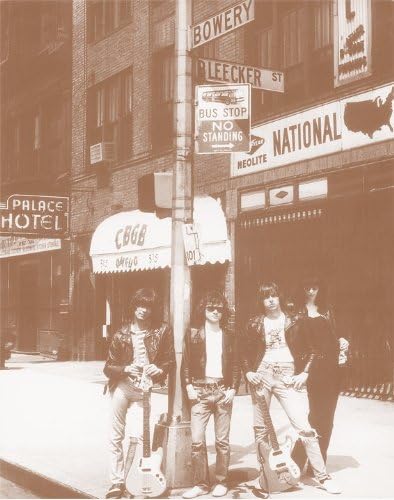 Ramones at CBGB NYC Sepia Postcard 4" X 5.5"