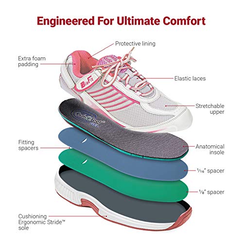 Orthofeet Proven Plantar Fasciitis and Foot Relief. Extended Widths
