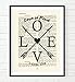 Vintage Bible Page Verse Scripture, Love Is Kind - 1 Corinthians 13: 4, Christian Art Print, Unframed, Christian Wall and Home Decor Poster, All Sizes