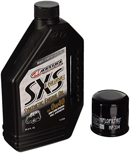 MaximaHiflofiltro SXSSEOCK011 Full Synthetic Side x Side Engine Oil Change Kit for Kawasaki Teryx 4x4/750/800, 4 L